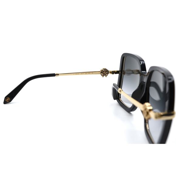NEW ROBERTO CAVALLI SRC007 BLACK GOLD GREY LENS AUTHENTIC SUNGLASSES - Picture 9 of 10